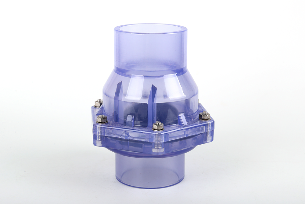 美溪透明翻板式止回阀